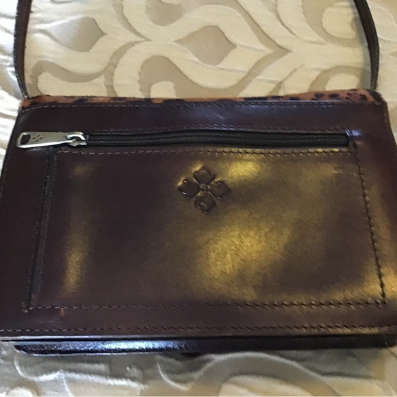 Patricia Nash Leopard Print and Brown Leather Women's Bag - Picture 7 of 10